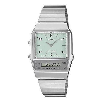 Casio Vintage AQ-800E-3ADF Analog-Digital Green Dial Unisex (D362)