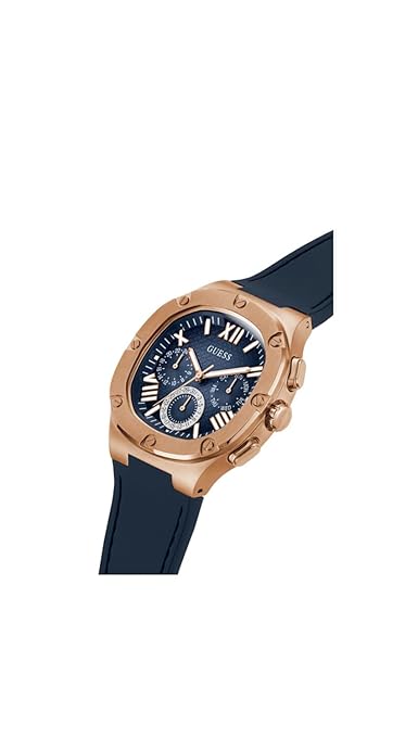 GUESS Headline Analog Watch for Men with Square Dial & Water Resistant Man's Wrist Watches GW0571G2