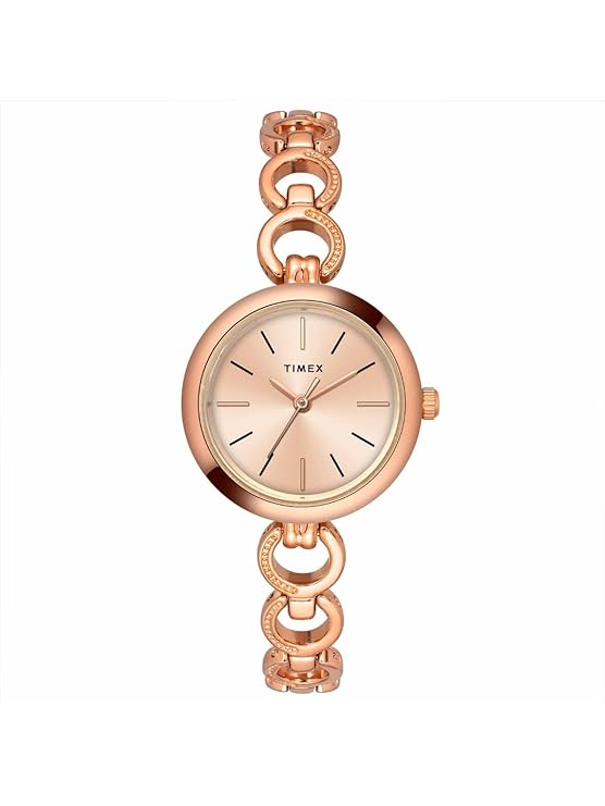 Classics Women Quartz Rose Gold Dial Analog Stainless Steel Watch TWEL11434
