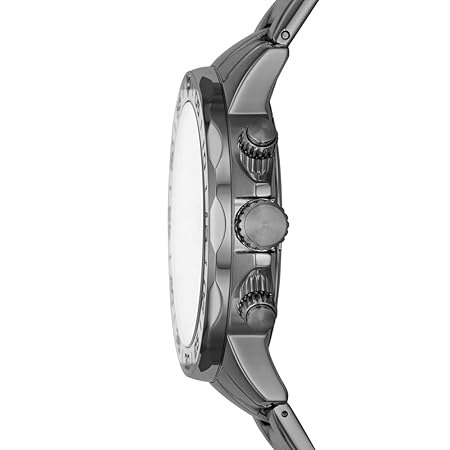 Fossil Men Stainless Steel Bannon Analog Gray Dial Watch-BQ2491