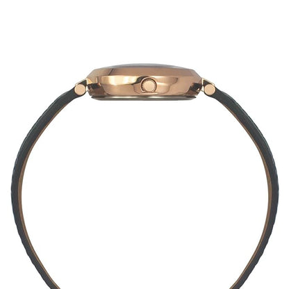Timex Fashion Women Quartz Black Dial Analog Leather Watch TWEL19203