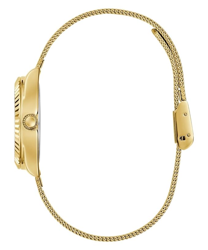 GUESS Mini Luna Champagne Round Dial Analog Women's Watch - GW0842L2