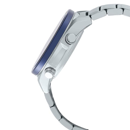 Casio Edifice ECB-900DB-1BDR Bluetooth Analog-Digital Black Dial Men Watch Silver Metal Strap (EX500)