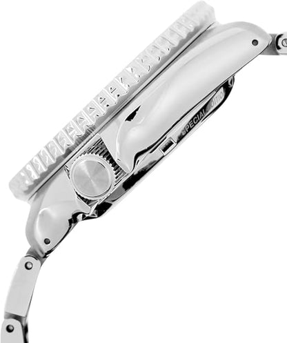 Seiko Stainless Steel Men 5 Sports Petrol Blue Dial 'Checker Flag' Analogue Special Edition-Srpk65K1, Bandcolor-Silver