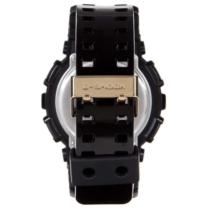 Casio G-Shock GA-110GB-1ADR Black & Gold Analog-Digital Dial Black Resin Strap Men's Watch Shock and 200M Water Resistant G339