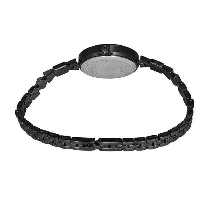 TIMEX Fria Women Quartz Black Dial Analog Brass Watch TWEL18303