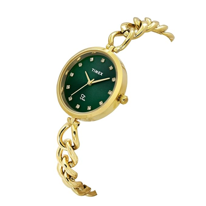 TIMEX Fria Green Round Dial Analog Women's Watch - TWEL23801