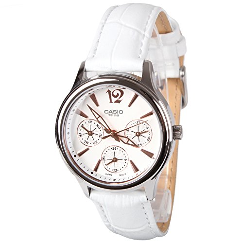 Casio Enticer Ladies Analog White Dial Women's Watch-LTP-2085L-7AVDF (A863)