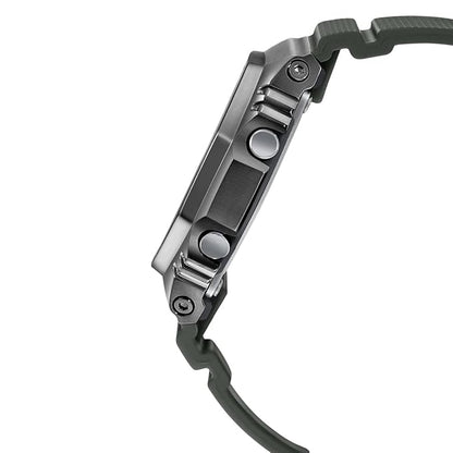 Casio G-Shock GM-2100B-3ADR Dark Grey IP Green Analog-Digital Dial Green Resin Strap Men's Watch Shock and 200M Water Resistant G1160