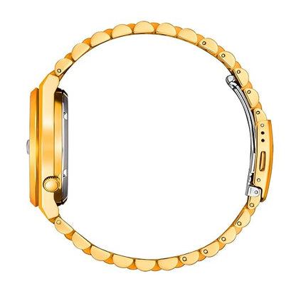 Citizen Stainless Steel Men Automatic Nj0153-82X Tsuyosa Collection Analogue Watch, Yellow