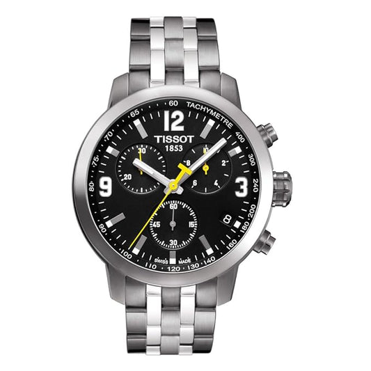 Tissot PRC 200 Chronograph Black Dial Men's Watch T0554171105700