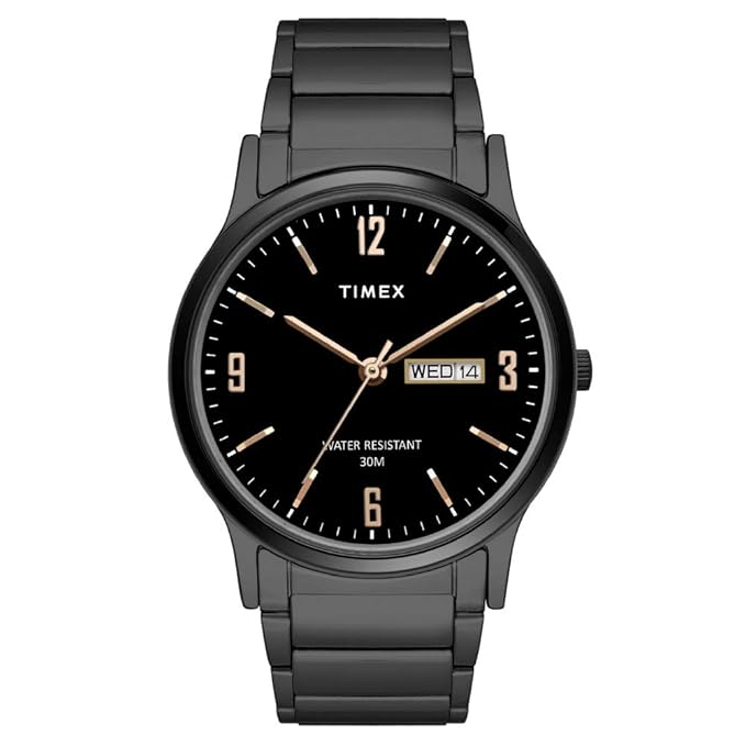TIMEX Classics Analog Watch for Men with Round Dial & Water Resistant TW000R438