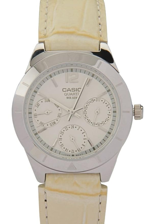 Casio Enticer Ladies Analog White Dial Women's Watch - LTP-2069L-7A1VDF(SH61)