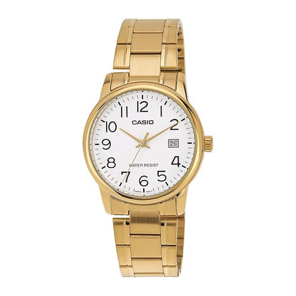 Casio Enticer Men Analog White Dial Men MTP-V002G-7B2UDF (A2312)