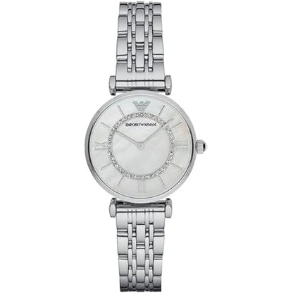 Emporio Armani Gianni T-bar Analog White Dial Women's Watch - AR1908