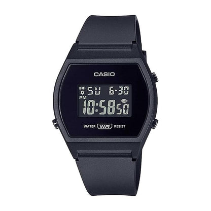 Casio Unisex-Adult Vintage LW-204-1BDF Black Digital Dial Black Resin Strap D215