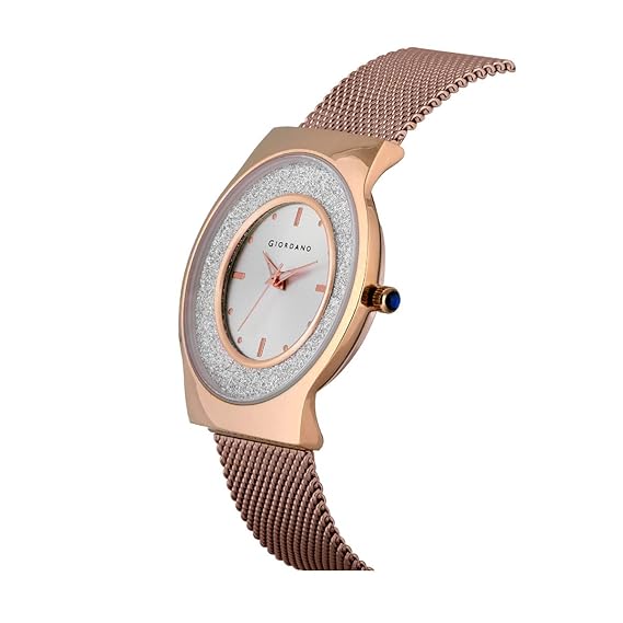 Giordano Analogue Silver Dial Women's Watch-GZ-60016-22