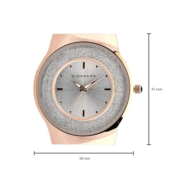 Giordano Analogue Silver Dial Women's Watch-GZ-60016-22
