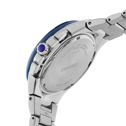 Seiko Stainless Steel Analog White Dial Men Watch-Ssc787P9, Bandcolor-Silver