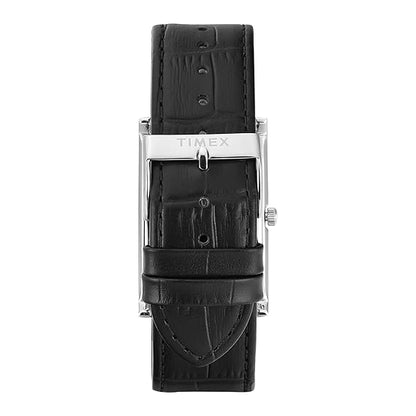 Timex Signio Rectangle 28mm Silver Dial Analog Men Watch - i