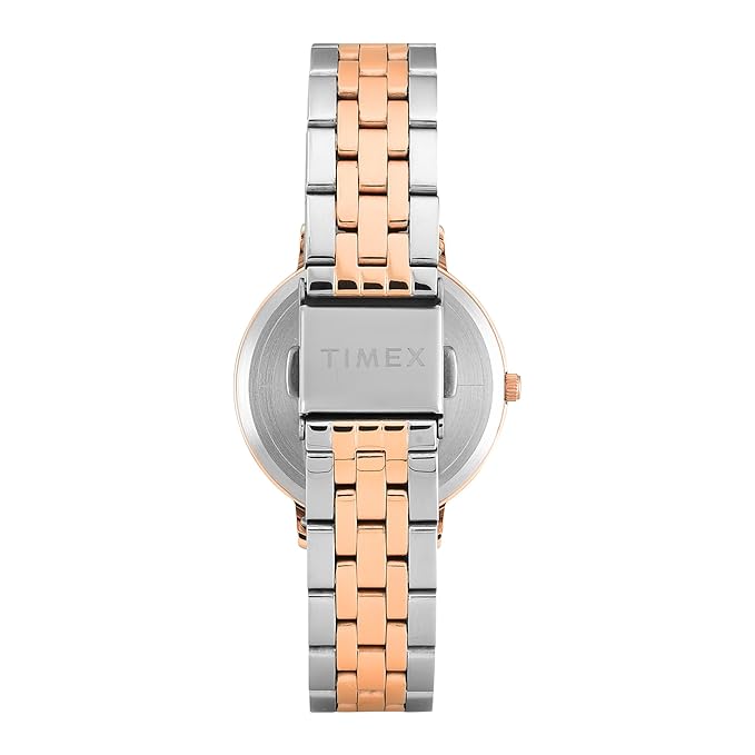 TIMEX Analog Watch for Woman with Round Dial & Water Resistant TWEL19109