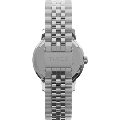 TIMEX Marlin Analog Blue Round Dial & Silver Stainless Steel Bracelet Band Water Resistant Men's Wrist Watch - TW2Y47600IK
