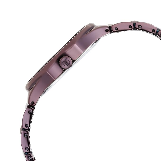 Titan Purple Glitz Quartz Analog Stainless Steel Strap Watch for Women-NS95206QM01
