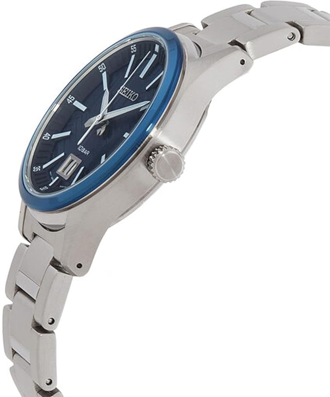 Seiko Stainless Steel Classic Quartz Men's Analogue Watch-Sur559P1, Silver