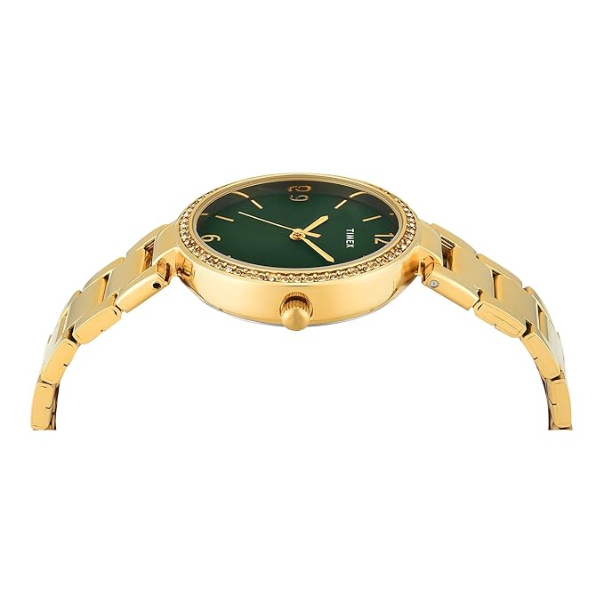 TIMEX Green Round Dial Analog Women's Watch - TWEL18719