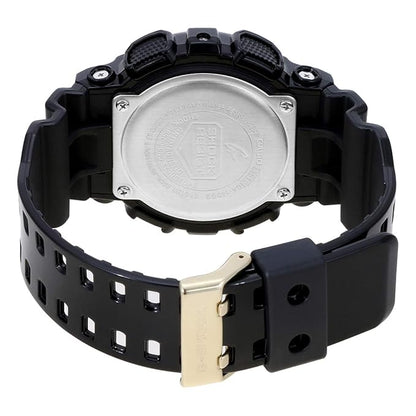 Casio G-Shock GA-140GB-1A1DR Black & Gold Analog-Digital Dial Black Resin Strap Men's Watch Shock and 200M Water Resistant G1021