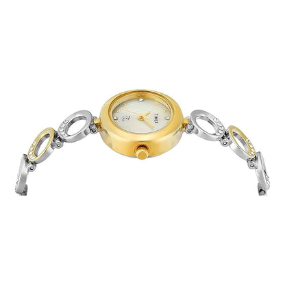 TIMEX Fria White Oval Dial Analog Women's Watch - TWEL24000