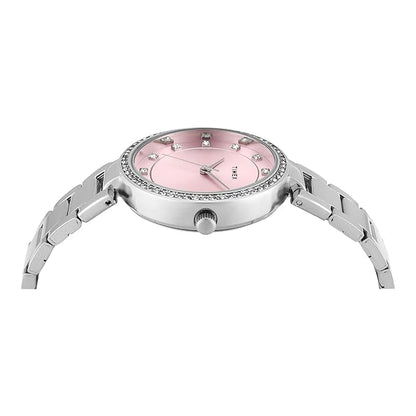 TIMEX Pink Round Dial Analog Women's Watch - TWEL18731