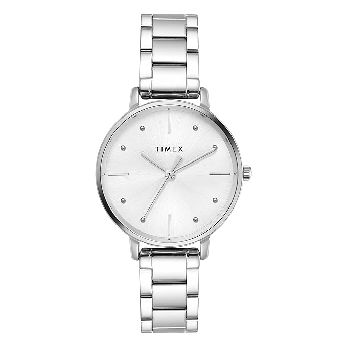 Timex Trendline Round 21mm Silver Dial Analog Women Watch - TWEL15823
