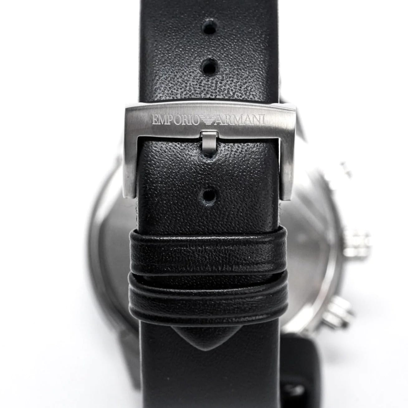 Emporio Armani Leather Analog Black Dial Men Watch AR11243