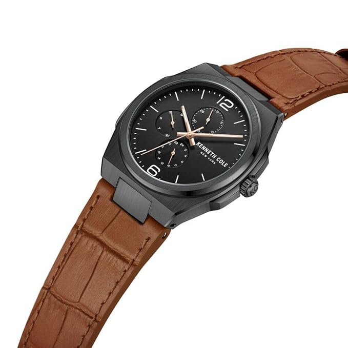 Kenneth Cole Quartz Multifunction Black Dial Watch for Men ntkcwgf0016201mn