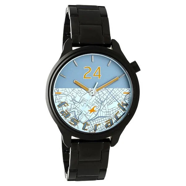 Fastrack Road Trip Quartz Analog Bicolour Dial Stainless Steel Strap Watch for Girls 6188NM02