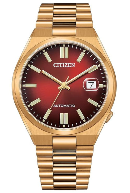 Citizen Stainless Steel Men Automatic Nj0153-82X Tsuyosa Collection Analogue Watch, Yellow