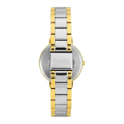 Timex Trendline Women Quartz Green Dial Analog Stainless Steel Watch TWEL15830