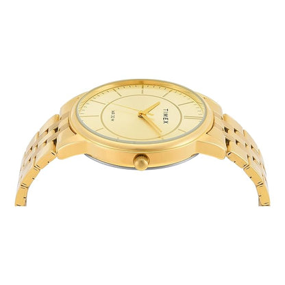 TIMEX Classics Analog Watch for Men with Round Dial & Water Resistant Man's Wrist Watches - TWTG12104