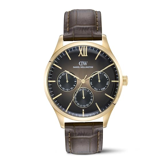 Daniel Wellington Round 41mm Brown Dial Analog Men Watch - DW0DG2401