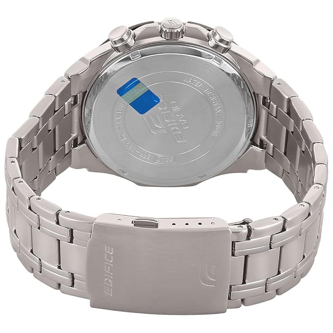 Casio Edifice EFR-539D-1AVUDF Analog Black Dial Men Watch Silver Metal Strap (EX191)