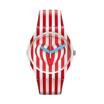Swatch Sweet Valentine Red/White Women's Watch SUOZ168