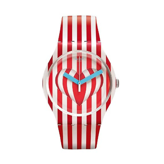 Swatch Sweet Valentine Red/White Women's Watch SUOZ168