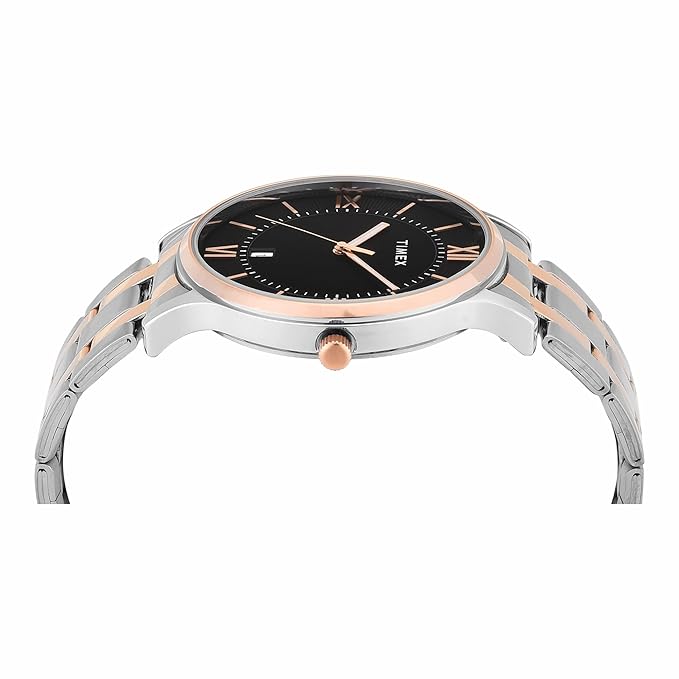 TIMEX Trendline Round 42mm Black Dial Analog Watch  - For Men TWTG10518
