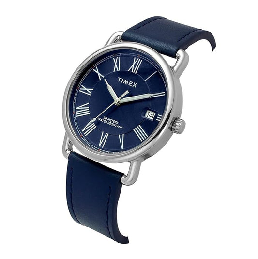 TIMEX Analog Watch for Men with Round Dial & Water Resistant Man's Wrist Watches TWEG25600