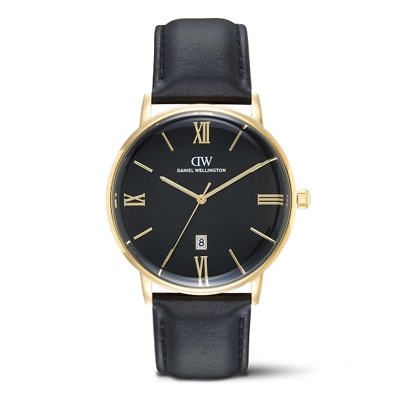 Daniel Wellington Round 42mm Black Dial Analog Men Watch - DW0DG1801