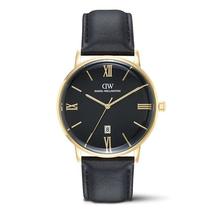 Daniel Wellington Round 42mm Black Dial Analog Men Watch - DW0DG1801
