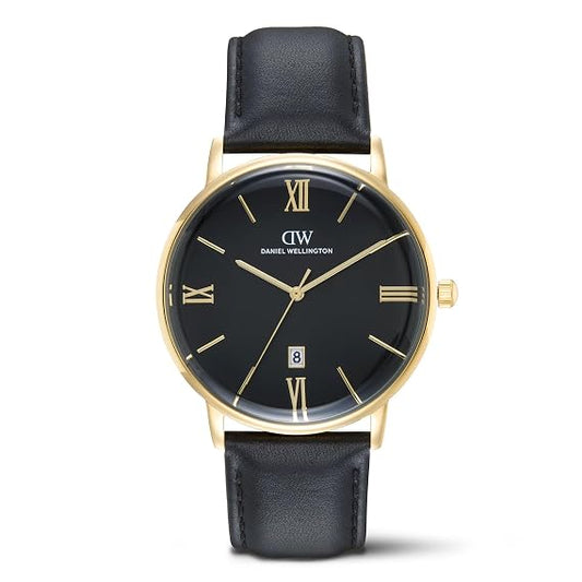 Daniel Wellington Round 42mm Black Dial Analog Men Watch - DW0DG1801