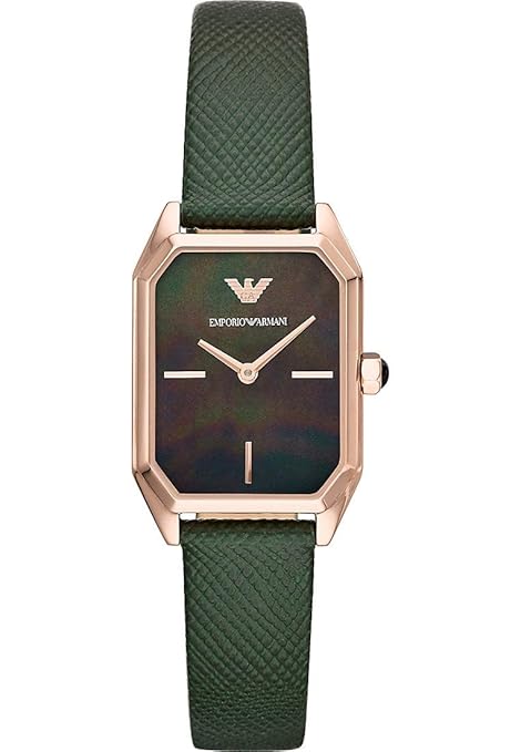 EMPORIO ARMANI AR11149 Women's Analogue Quartz Watch with Leather Strap