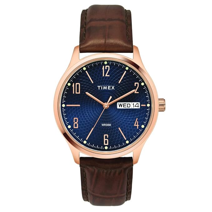TIMEX Classics Analog Watch for Men with Round Dial & Water Resistant TW0TG6515